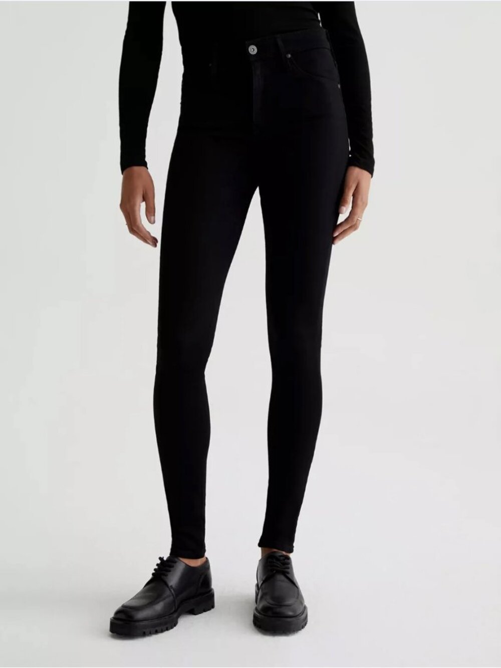 AG Adriano Goldschmied Farrah Ankle High-Rise Skinny Jeans – Black – Size 26 (NW